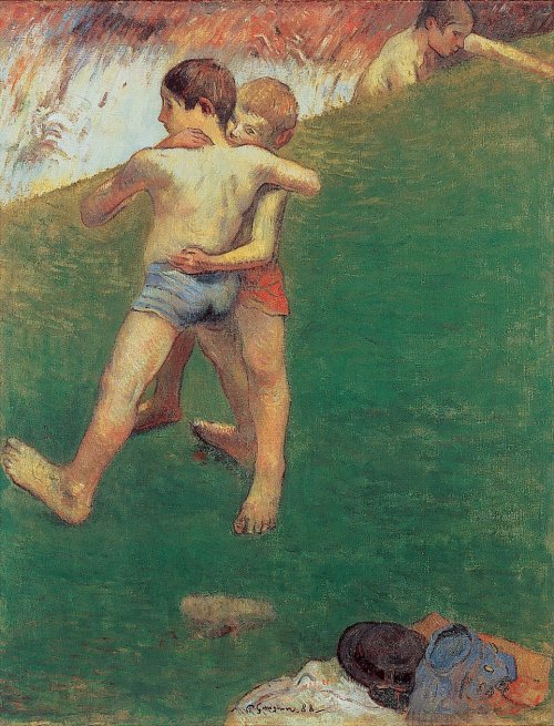 Los niños luchando – Paul Gauguin Paul Gauguin 70x85