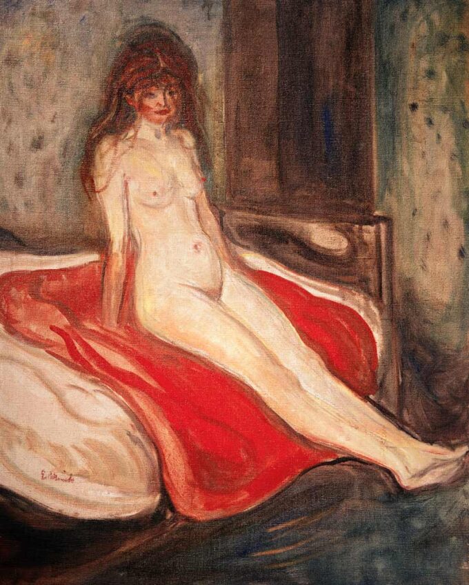 Chica en una tela roja – Edvard Munch Edvard Munch 70x85