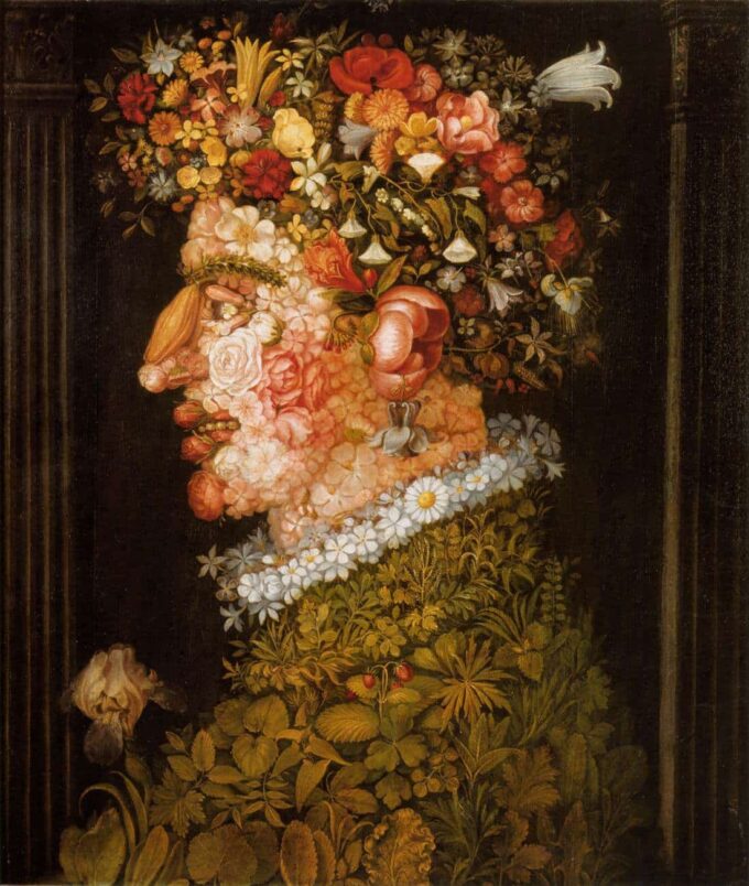 Alegoría del verano primaveral – Arcimboldo Giuseppe Arcimboldo