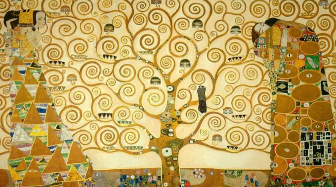 El árbol de la vida de la villa Stoclet – Gustav Klimt Cuadros Populares 120x70