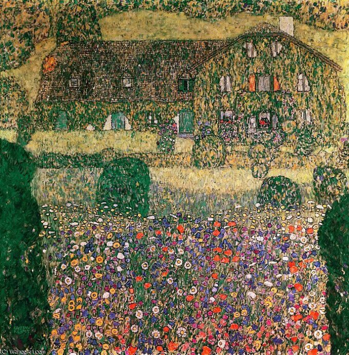 Casa de campo en el Attersee – Gustav Klimt Gustav Klimt