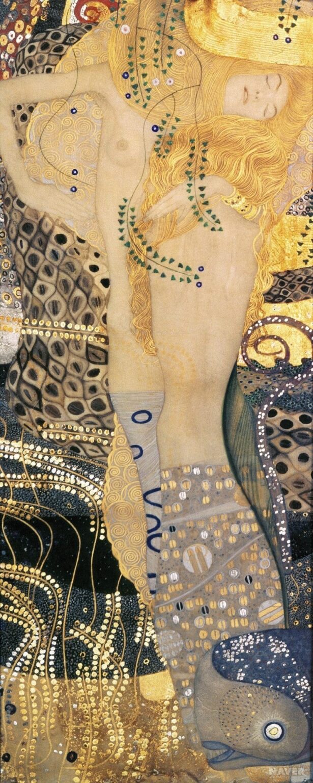 Serpiente de agua II – Gustav Klimt Cuadros Populares 70x160