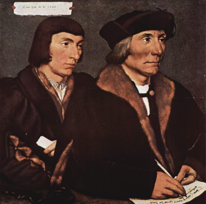 Retrato de Thomas Godsalve y su hijo John – Hans Holbein el Joven Hans Holbein el Joven