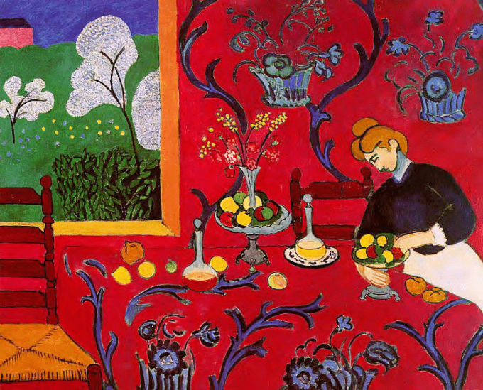 La mesa de postres roja – Matisse Henri Matisse 85x75