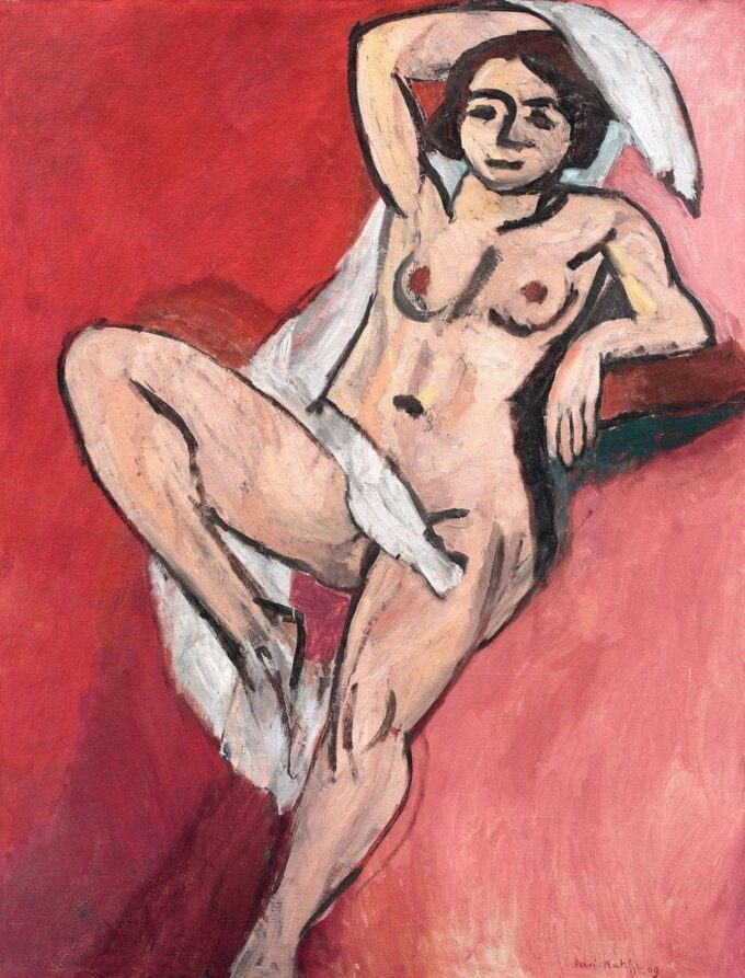 Desnudo con un pañuelo blanco – Matisse Henri Matisse 70x85