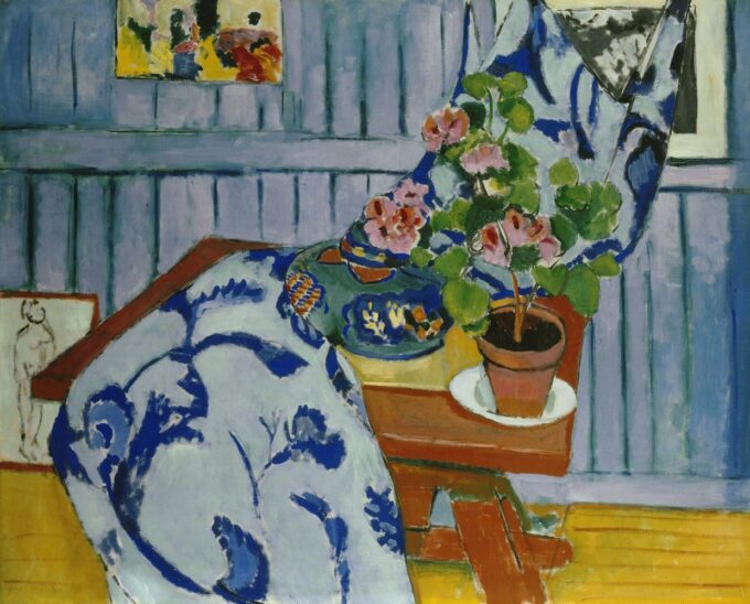 Bodegón con un geranio – Matisse Henri Matisse 85x75