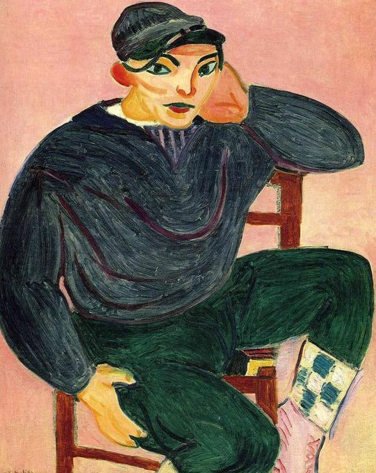 El joven marinero II – Matisse Henri Matisse 70x85