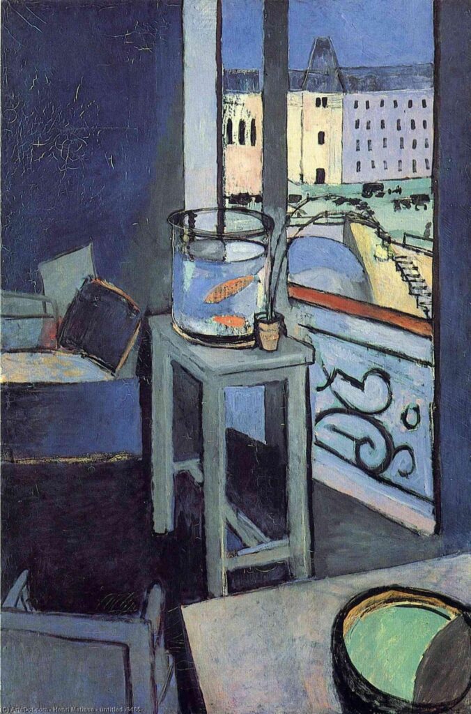 Interior con un frasco de pez dorado – Matisse Henri Matisse 70x105