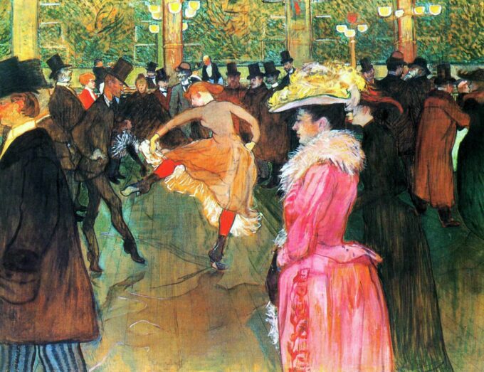 La Danza en el Moulin-Rouge – Toulouse Lautrec Henri de Toulouse-Lautrec 85x75