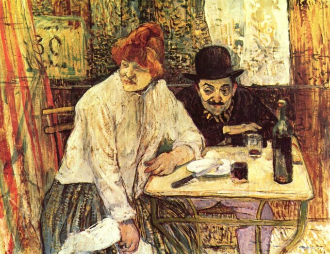 En el Café La Mie – Toulouse Lautrec Henri de Toulouse-Lautrec 85x75