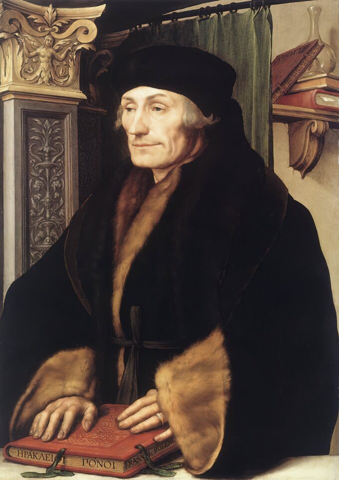 Retrato de Erasmo – Hans Holbein el Joven Hans Holbein el Joven