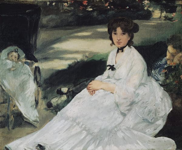 «En el jardín – Edouard Manet» Édouard Manet 85x75