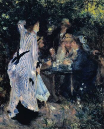 «En el jardín, o bajo los árboles del Moulin de la Galette de Pierre-Auguste Renoir» Pierre-Auguste Renoir