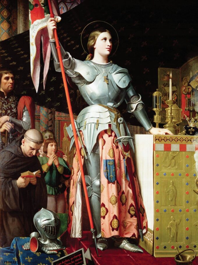 Jeanne d’Arc en la coronación de Carlos VII – Jean-Auguste-Dominique Ingres Cuadros Populares 70x85