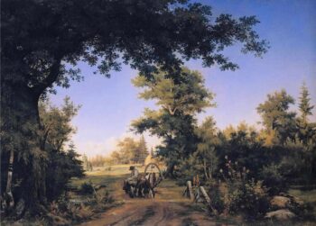 Vista en los alrededores de San Petersburgo – Ivan Shishkin Iván Shishkin