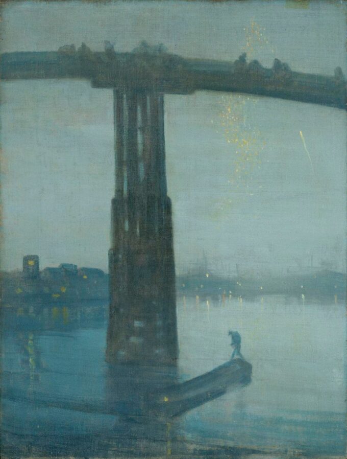 Nocturno: Azul y oro – Viejo puente de Battersea – James Abbott McNeill Whistler James Abbott McNeill Whistler 70x85