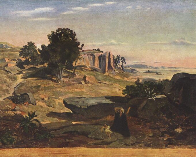 Agar en el desierto – Camille Corot Camille Corot