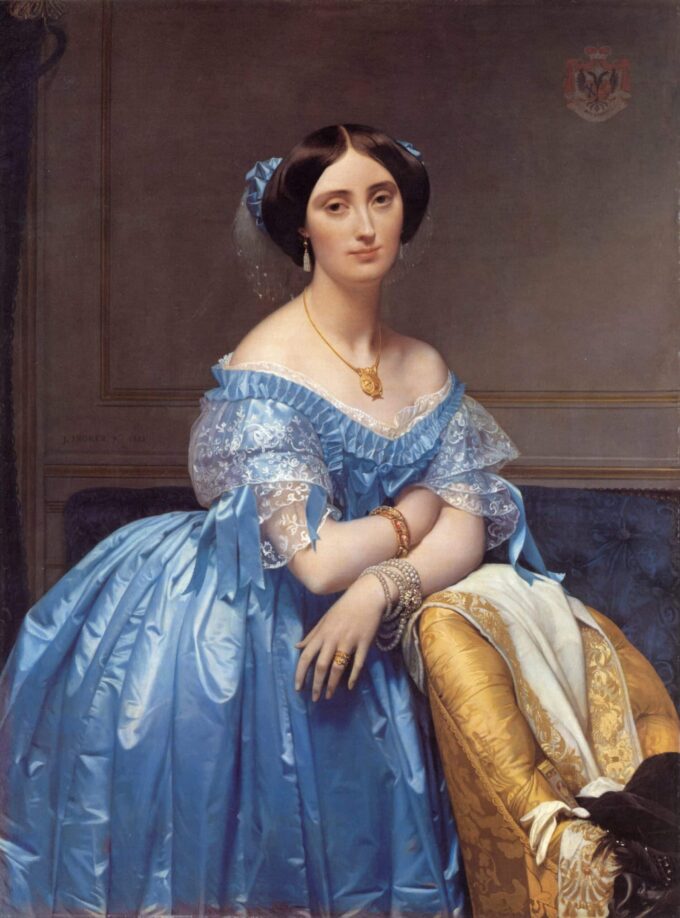 Retrato de la Princesa Albert de Broglie – Jean-Auguste-Dominique Ingres Jean-Auguste-Dominique Ingres 70x85