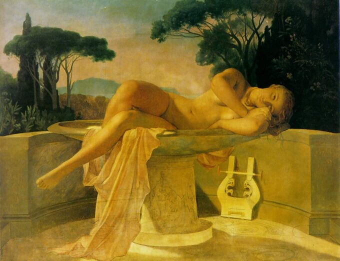 Jóvenes mujeres en una piscina – Paul Delaroche Paul Delaroche 85x75