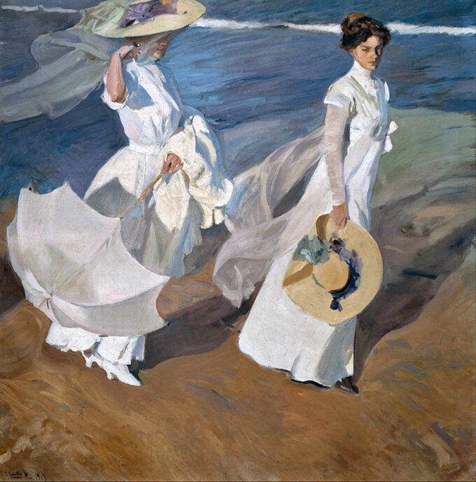 Paseo junto al mar – Sorolla Joaquín Sorolla 70x70