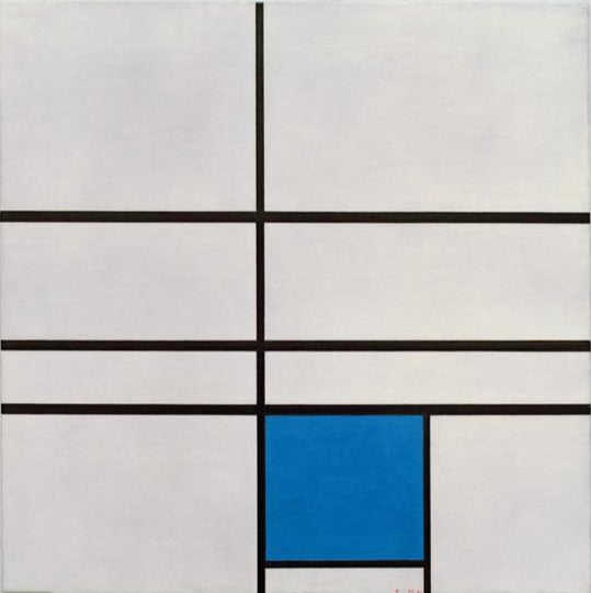 Composición con el azul 1935 – Mondrian Piet Mondrian 70x70