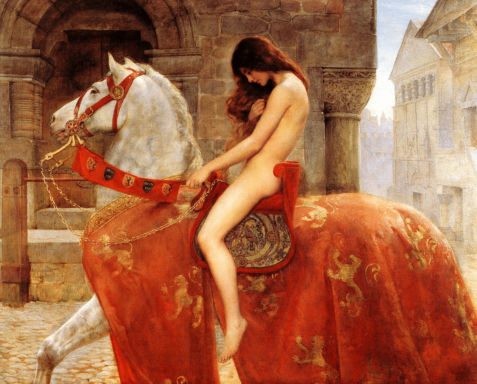 Lady Godiva de John Collier Cuadros Populares 85x75