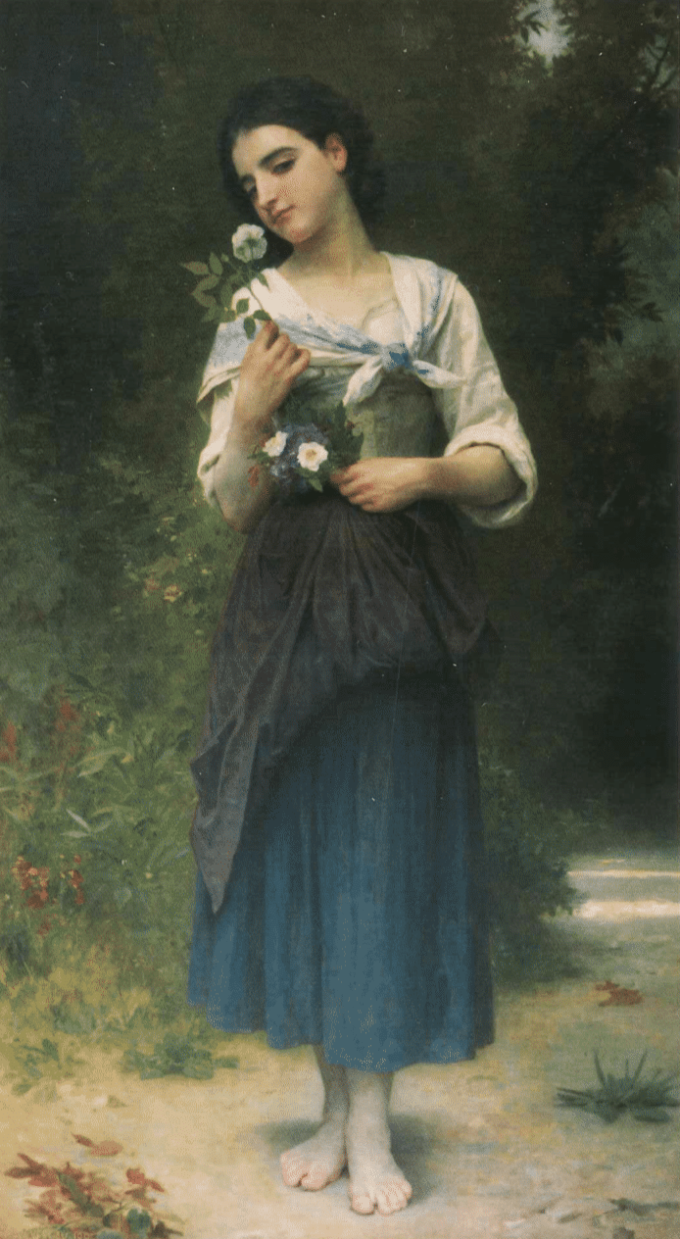 Flor favorita – William Bouguereau William Bouguereau 70x120