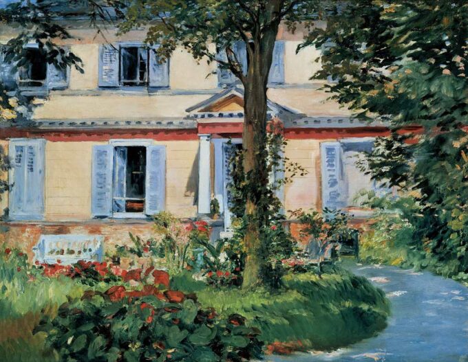 Casa en Rueil – Edouard Manet Édouard Manet 85x75