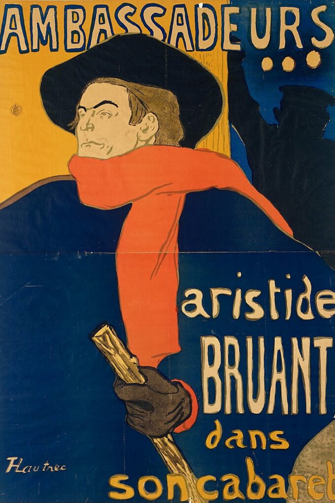 Embajadores (Aristide Bruant en su cabaret) – Toulouse Lautrec Henri de Toulouse-Lautrec 70x105