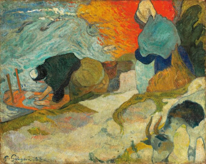 Las Lavanderas en Arles – Paul Gauguin Paul Gauguin 85x75