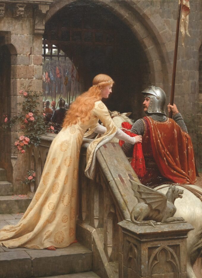 Dios te protege, 1900 – Edmund Leighton Edmund Leighton