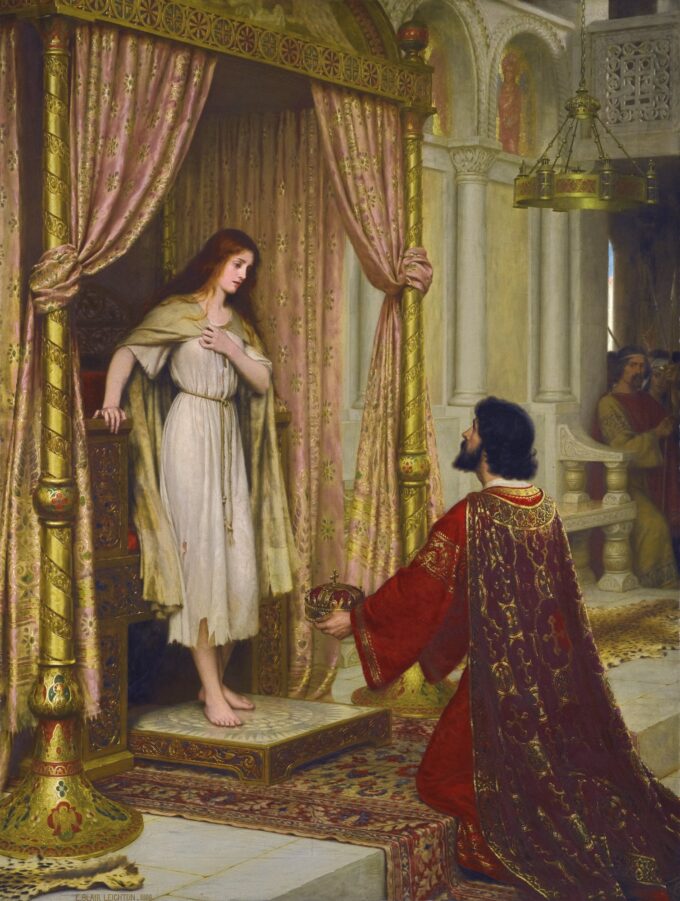 El rey y la mendiga – Edmund Leighton Edmund Leighton