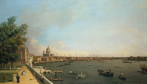 Londres. El Támesis desde la terraza de Somerset House en dirección a la ciudad – Giovanni Antonio Canal Giovanni Antonio Canal 120x70