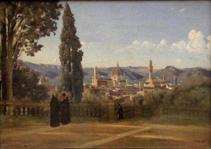 Vista de Florencia desde el jardín de Boboli – Camille Corot Camille Corot