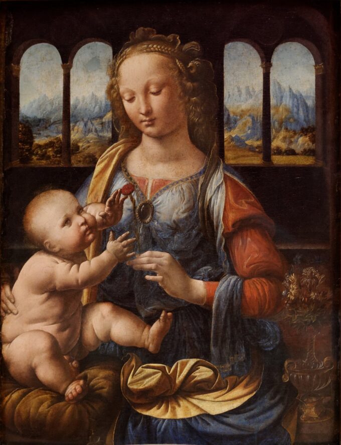 La Madonna del clavel – Leonardo da Vinci Leonardo da Vinci 70x85