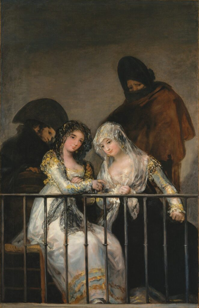 Las Majas en el balcón – Francisco de Goya Francisco de Goya 70x105