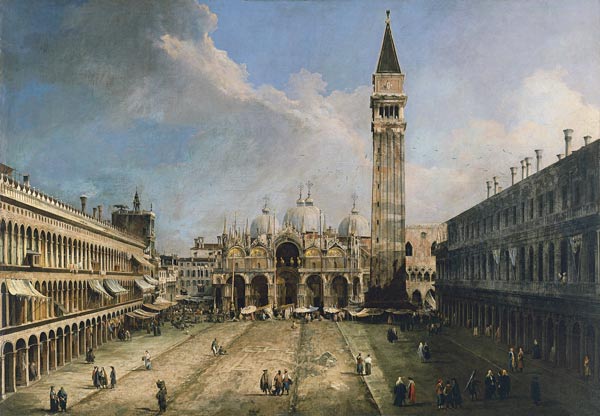 La plaza de San Marcos en Venecia – Giovanni Antonio Canal Giovanni Antonio Canal 105x70