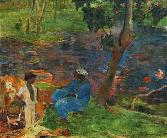 Riberas del río en Martinica – Paul Gauguin Paul Gauguin 85x75