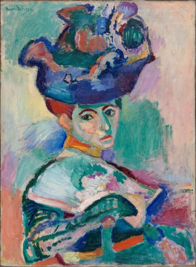 La mujer con sombrero 1905 – Matisse Cuadros Populares 70x105