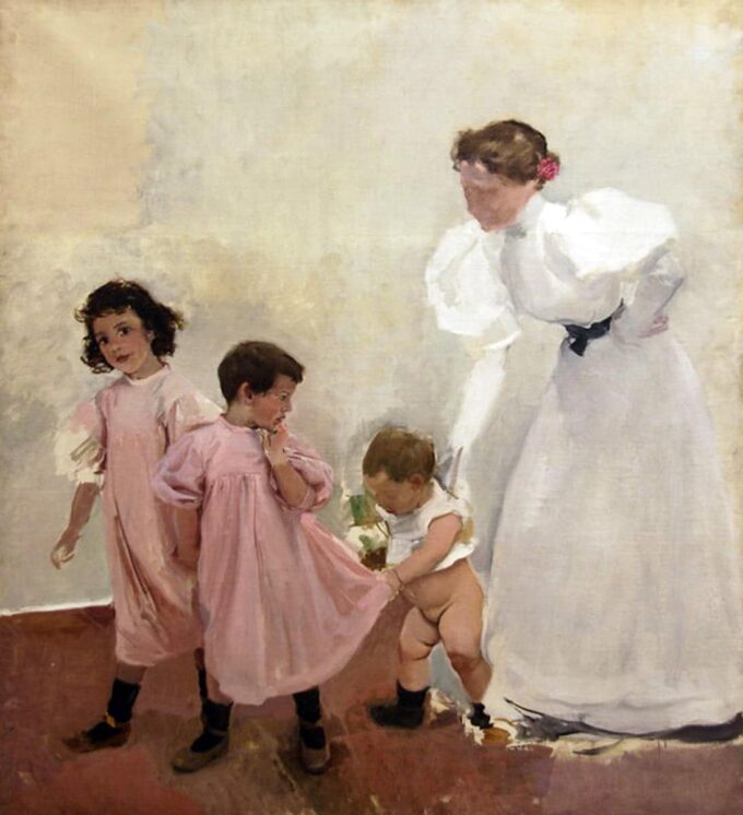 Mi esposa y mis hijos – Sorolla Joaquín Sorolla 70x85