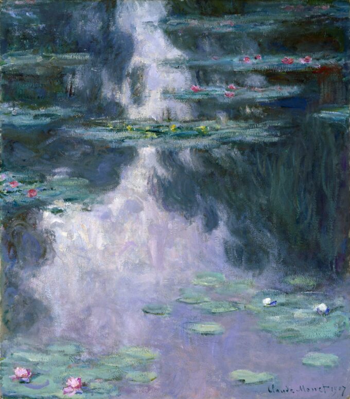 Los nenúfares 1907 – Claude Monet "Les Nymphéas" de Claude Monet 70x70