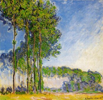 Álamos, vistos desde el pantano – Claude Monet Álamos de Claude Monet