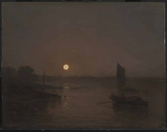 Claro de luna, un estudio en Millbank – William Turner William Turner 85x75