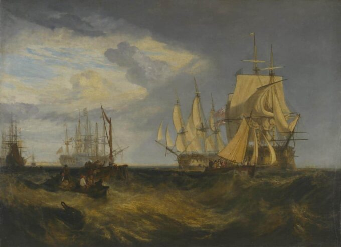 El equipo de barco toma un ancla – William Turner William Turner 105x70