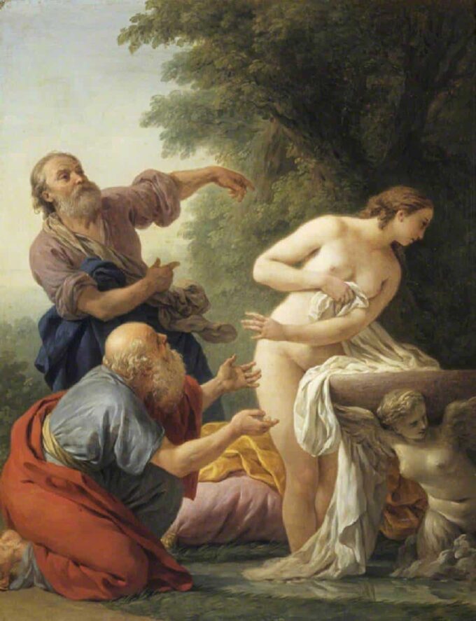 Susannah y los ancianos – Louis Jean François Lagrenée Louis Jean François Lagrenée 70x85