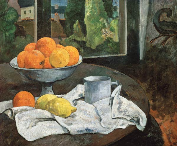 Naranjas y limones con vista – Paul Gauguin Paul Gauguin 85x75