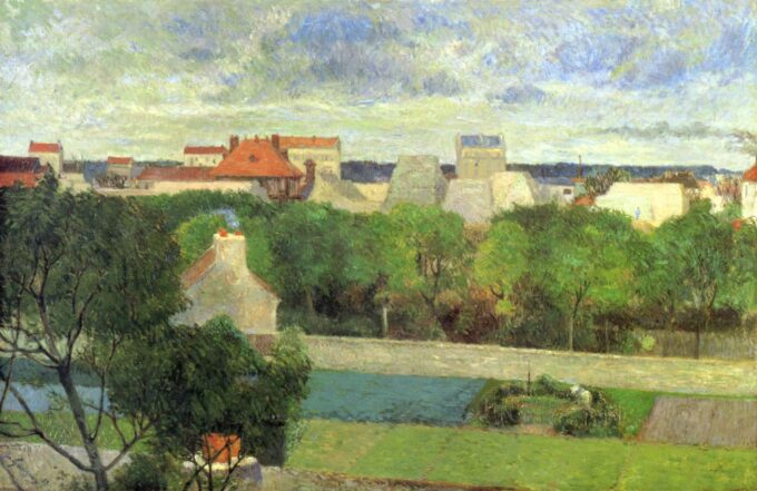 Los Jardines del Mercado de Vaugirard – Paul Gauguin Paul Gauguin 105x70