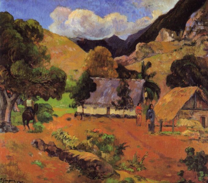 Paisaje con tres personas – Paul Gauguin Paul Gauguin 70x70