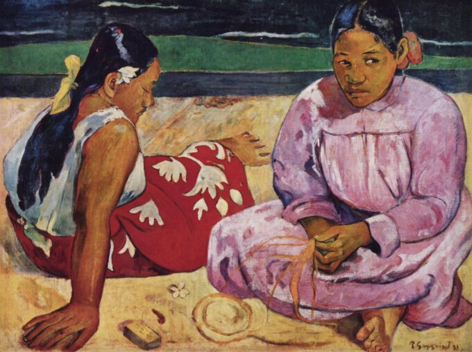 Mujeres de Tahití – Paul Gauguin Paul Gauguin 85x75