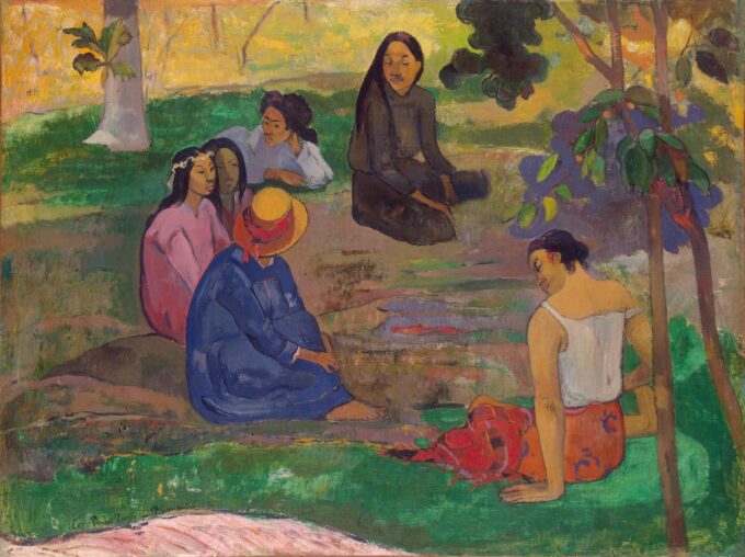 Conversación – Paul Gauguin Paul Gauguin 85x75